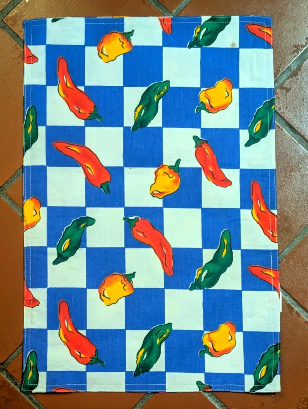 PIER 1 - Chili Pepper Placemats & Hot Pad Set (4+1) - NWT/VTG